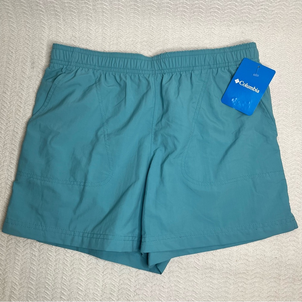 columbia / blue teal athletic shorts size small